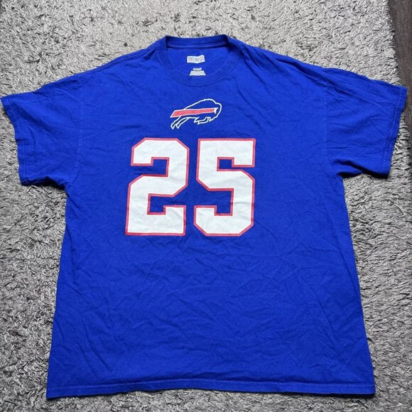 Buffalo Bills Lesean McCoy Shirt Mens XL Blue Pullover Short Sleeve MHL Logo - Picture 1 of 12